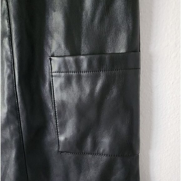 Girls Faux Leather Jumper - Picture 2 of 7